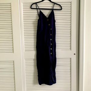 Navy blue button down dress